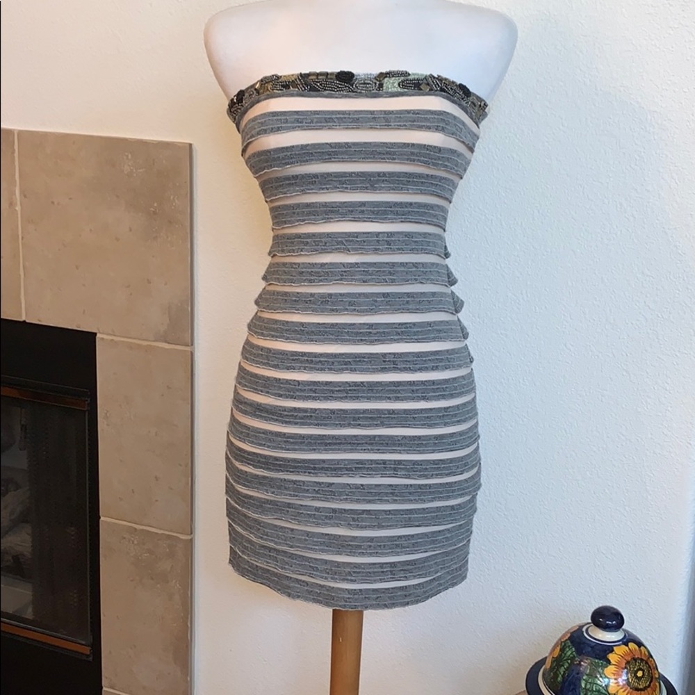 LOVE TEASE TUBE MINI DRESS